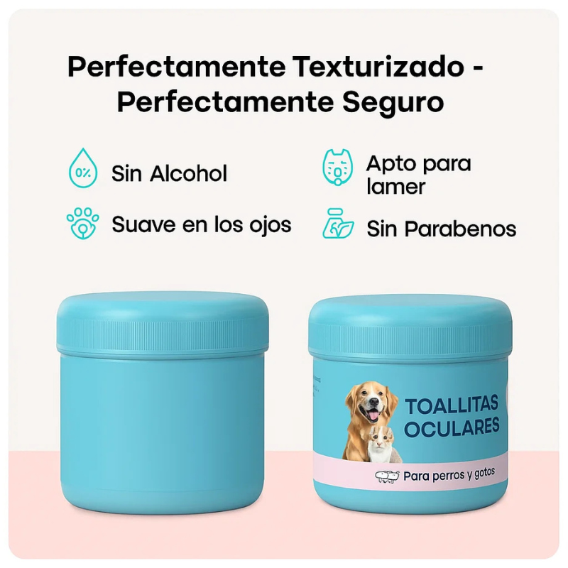 Toallitas de limpieza para ojos de mascotas