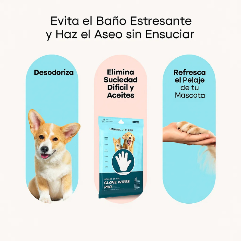 Guantes de limpieza para mascotas Emporium