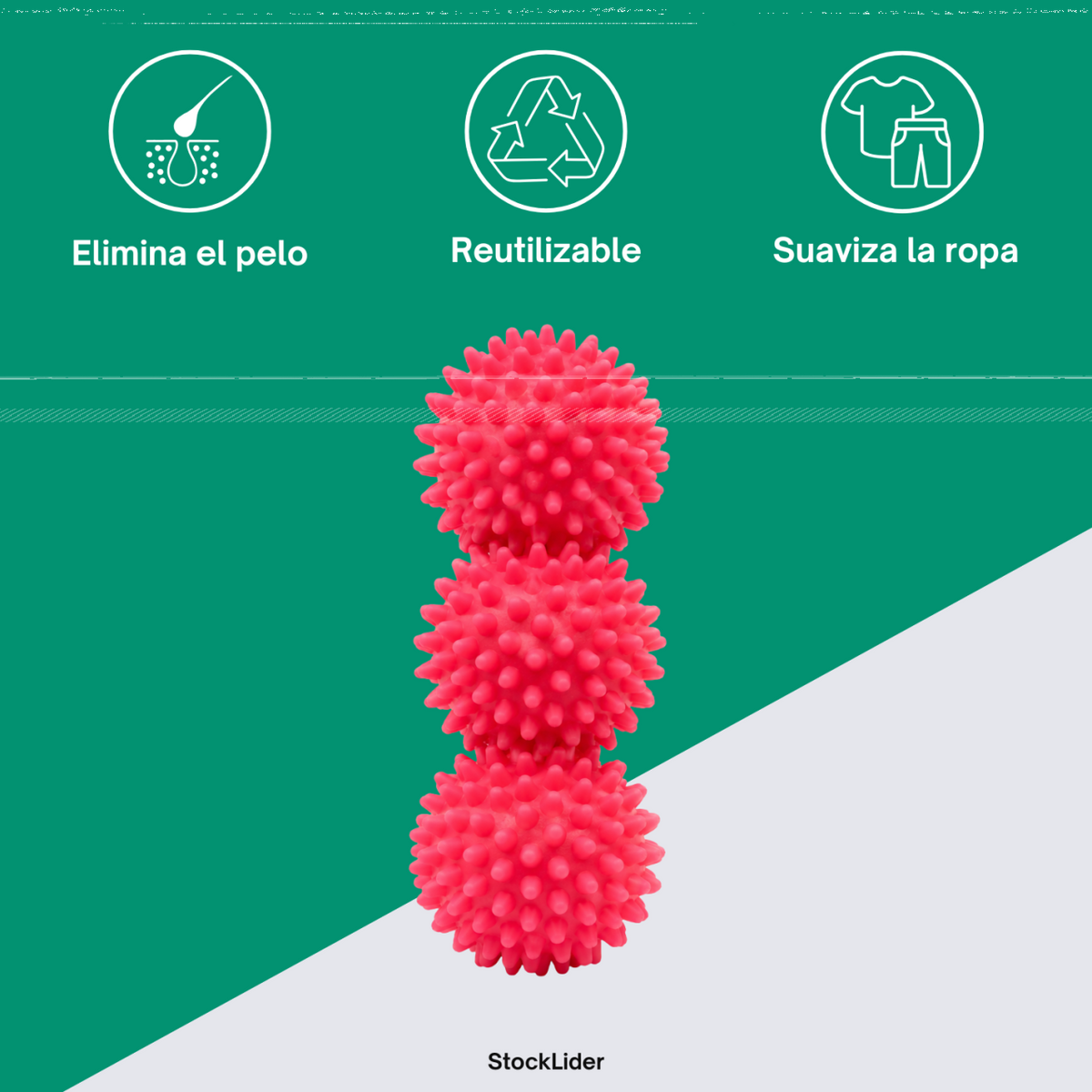 Bolas de Lavado — Limpia mejor y seca más rápido (Pack de 3)