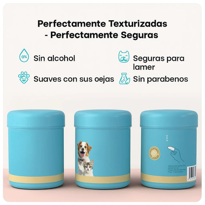 Toallitas de limpieza para oídos mascostas
